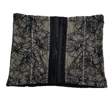 Maidenform Womens Firm Control Lace Waist Corset Black Floral W82006 DM2006 XL