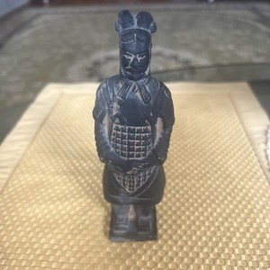 Asian Terra Cota Warrior of Army Vintage Soldier Qin Shi Huang 6.5" Figure Rare
