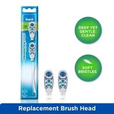 Oral-B Cross Action Replacement Toothbrush Refills Heads Pack - 2 Count Original