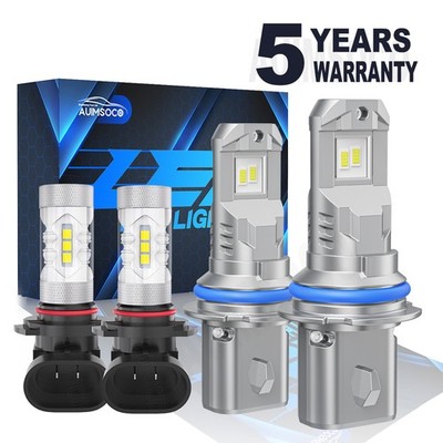 For Dodge Stratus Sedan 4-Door 1995-2000 LED Headlight Fog Light Bulbs High Low