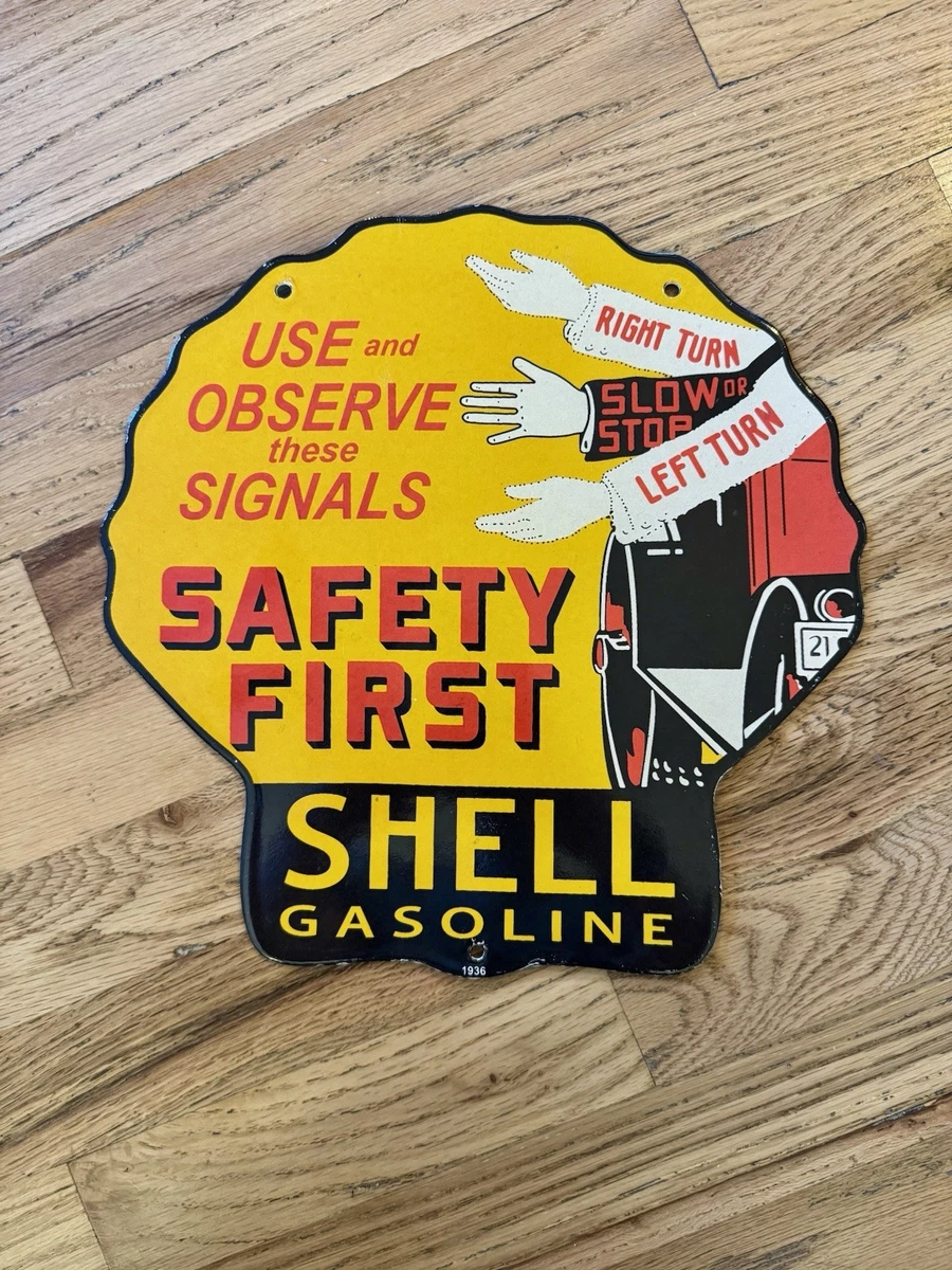 Shell Porcelain Sign In Shell Gas & Oil Advertising for sale | eBay
