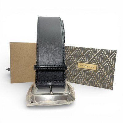 Alexander McQueen Unisex Black Geometric Buckle Leather High 