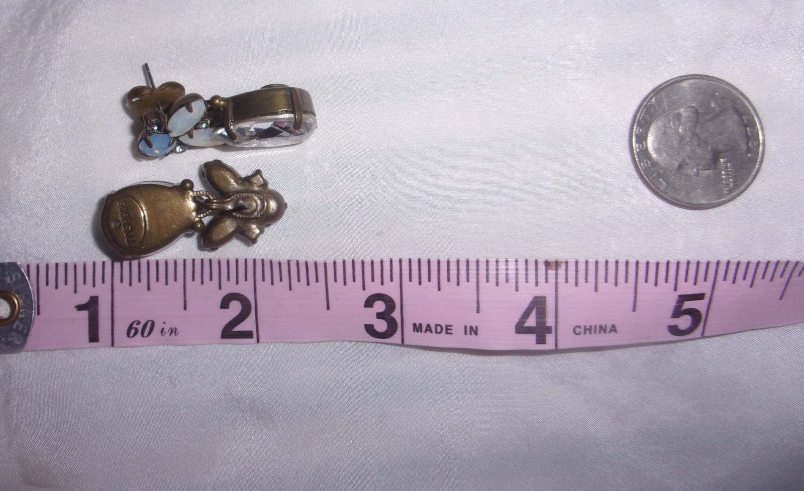 Statement Sorrelli Drop Earrings on Posts  Clear,… - image 3