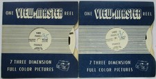 2 VIEW MASTER PŁYTY 3D - 1401 i 1402 - PARYŻ I u. II - FRANCJA