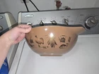 New ListingVintage Pyrex Early Americana #442  1-1/2 Qt Cinderella Mixing Bowl Brown & Gold