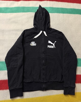 Black Puma Yo MTV Raps Hip Hop History Full Zip Black Double Face Hoodie Large
