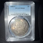 1880 S Morgan Silver Dollar PCGS MS64 Toned