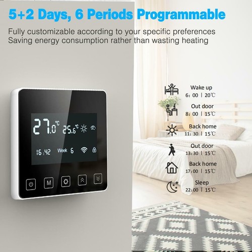 Raumthermostat WLAN Wifi LCD Digital Thermostat Fußbodenheizung Wandheizung LED - Bild 79 von 266