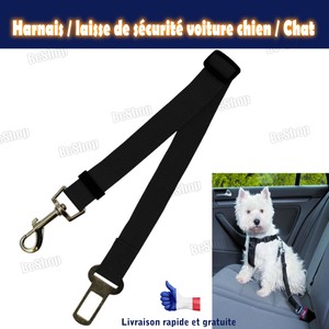 Laisse De Securite De Voiture Harnais Chien Chat Ceinture Animal Auto Ebay