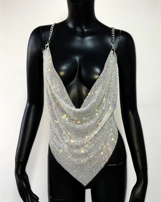 Women Damen Festival Top Sylvester Party House Rave Techno Gothic Ravewear Girl