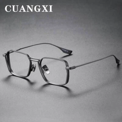 Men Women Metal Square Full Frame Reading Glasses Retro Clear Lens Glasses New