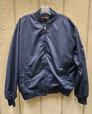 Cintas 974-20 Navy Blue Work Jacket Men's Size Large  GOOD USED CONDITION