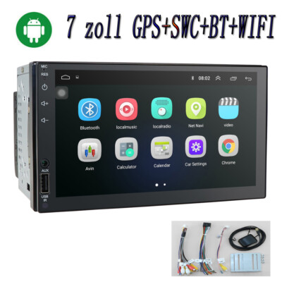 7'' Autoradio Doppel 2 DIN WIFI Android Carplay Bluetooth GPS Nav WiFi RDS FM USB