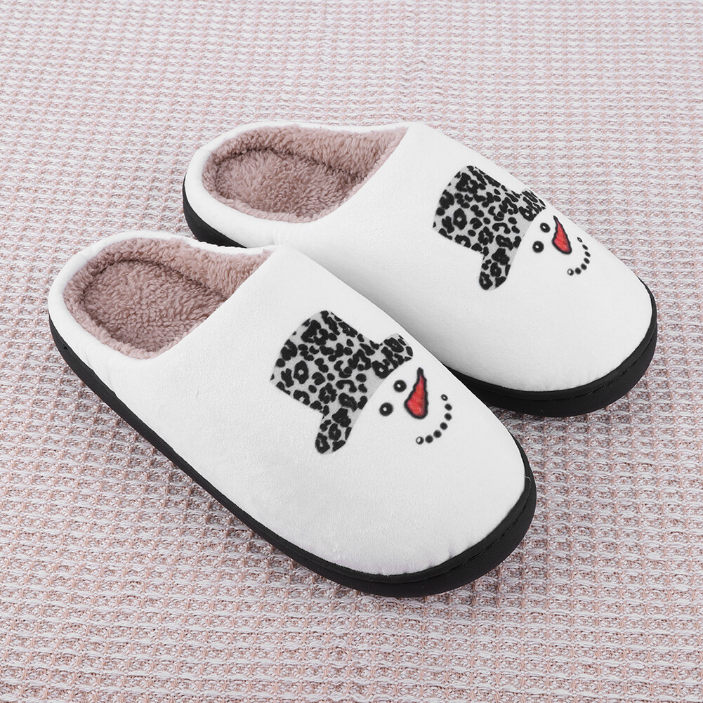 APL Pantofole Pupazzo di Neve Natalizie Comode Carine Pelose per Camera da Letto Interno