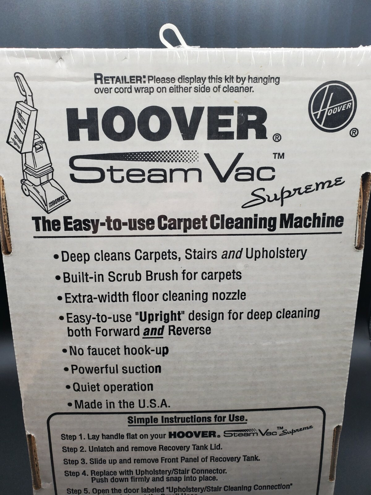 Hoover Steam Vac Supreme Stair And Upholstery Tool Kit F5185 F5825 NEW 