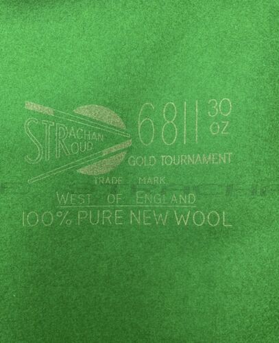 Strachan Gold Tournament 30oz Cloth For 12ft Snooker Table - Picture 1 of 1
