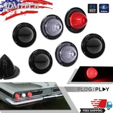 Smoked For 1960 1961 Impala Bel Air LED Tail Lamp Back up Lens Assembly Package