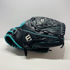 Wilson A500 Baseball Glove, 12 1/2, RHT, Black, A05RF15125