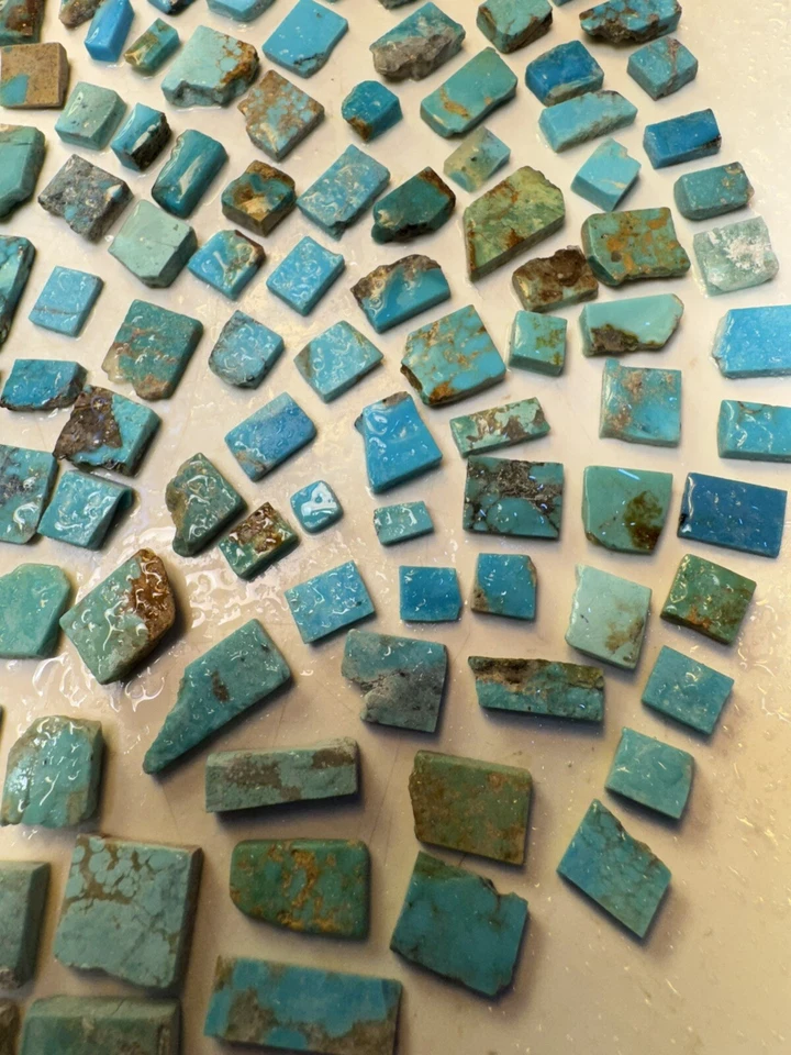 !118g Campana Trading Post Turquesa! SLASHED! ¡Losas corintias cuadradas! Foto 4 de 4