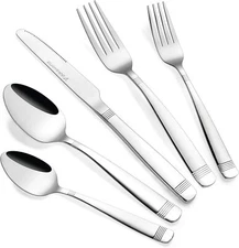Flatware, 8-person silverware set, 40 pieces - spoons, forks and knives 