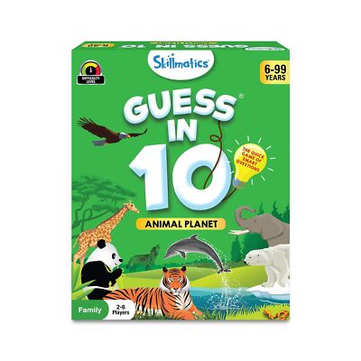 Skillmatics Card Game - Guess in 10 Animal Planet, Gifts for 6, 7, 8, 9 Year ...