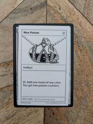 Mox Poison MtG Magic the Gathering Playtest Karte aus Mystery Booster 2 MB2 