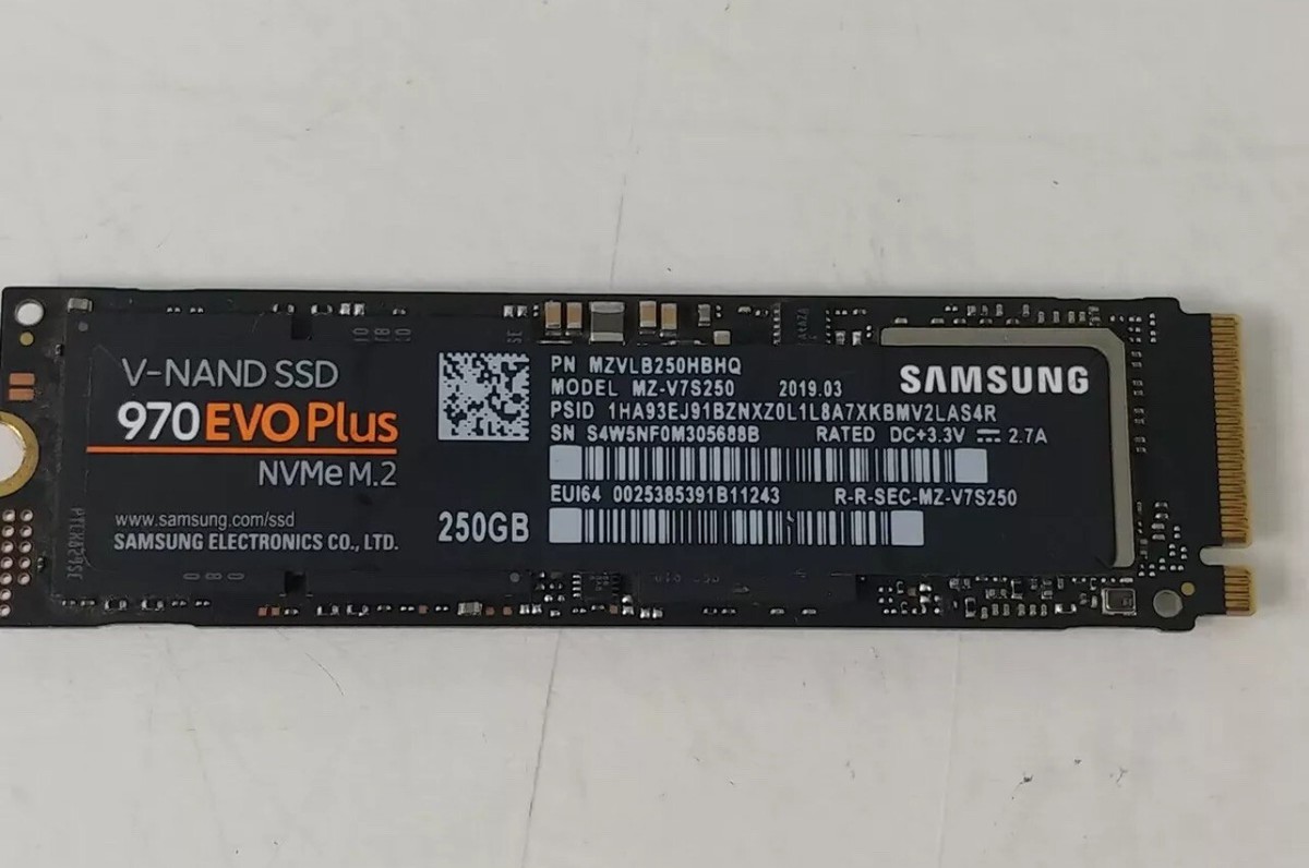 Samsung 970 EVO Plus MZ-V7S250 250 GB NVMe 80mm Solid State