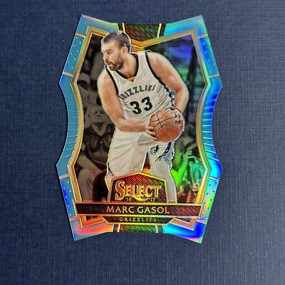 2016-17 Panini Select #186 Marc Gasol Light Blue Prizms Die Cut #/199