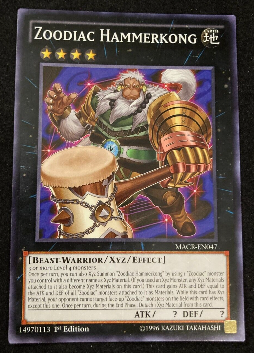 Yugioh - Zoodiac Hammerkong - Maximum Crisis - MACR-EN047 - Common