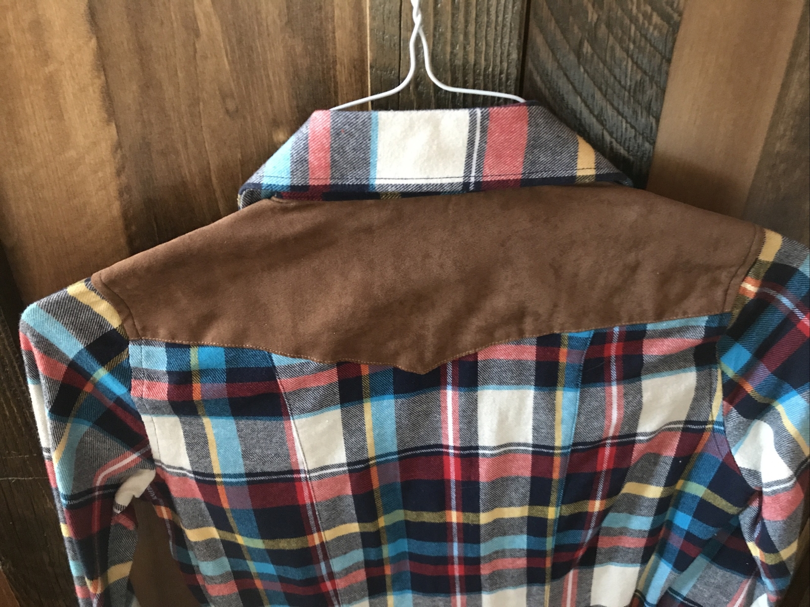 Rock And Roll Cowgirl Plaid Top, XS - image 4