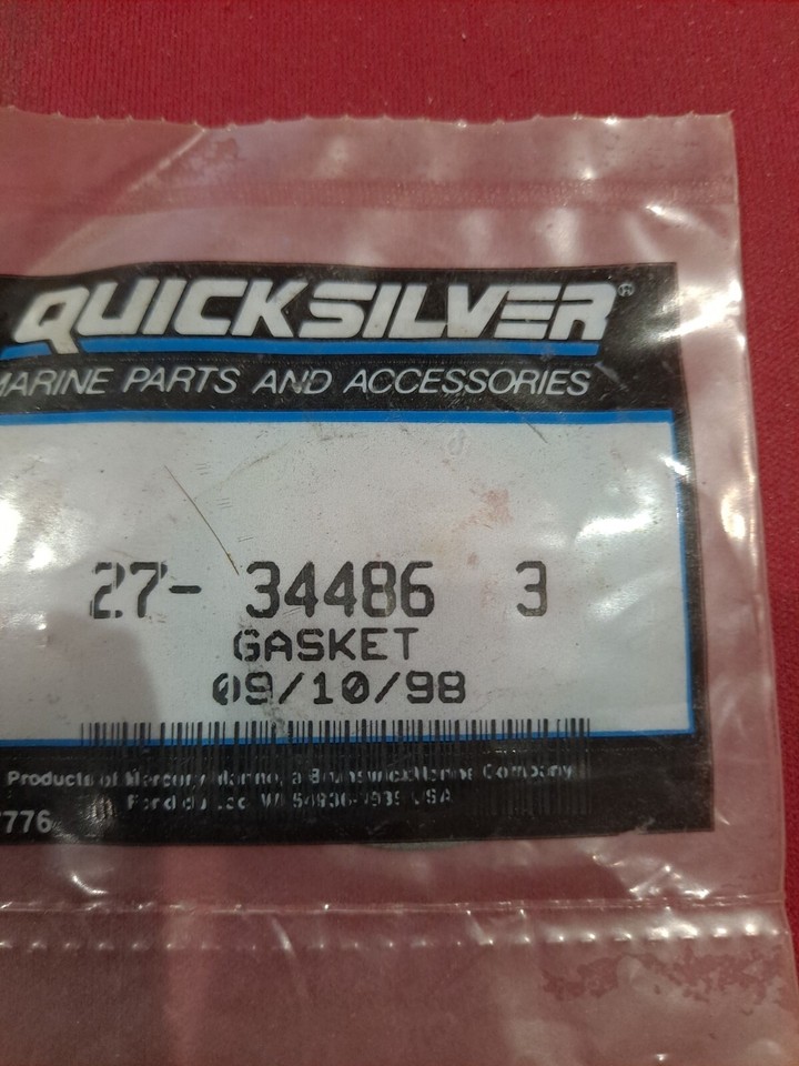 Mercury Quicksilver Gasket P# 27-34486 | eBay