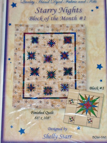 STARRY NIGHTS QUILT Block of the Month Pattern~Shelly Starr 88 x 108 QUEEN 2006 - Picture 11 of 30