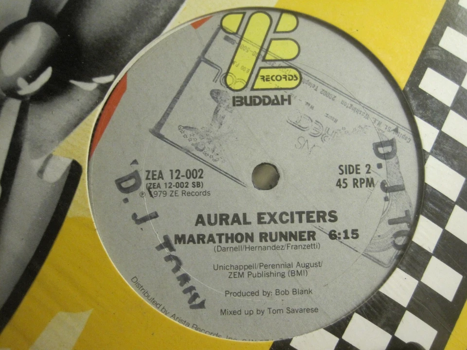 AURAL EXCITERS SPOOKS IN SPACE 12" ORIG '79 ZE ZEA 12-002 DISCO FUNK VG SHRINK! - Image 2 of 4