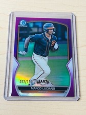 2023 Marco Luciano Bowman #BCP-43 Chrome Prospects Fuchsia Refractor 077/199