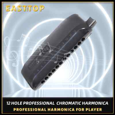 EASTTOP ET12 Chromatic Harmonica of C key for Adults and Professionals New Gift