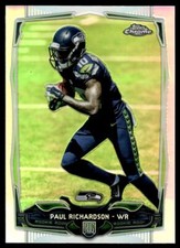 2014 Topps 401 Paul Richardson Refractor RC Seattle Seahawks Football Card
