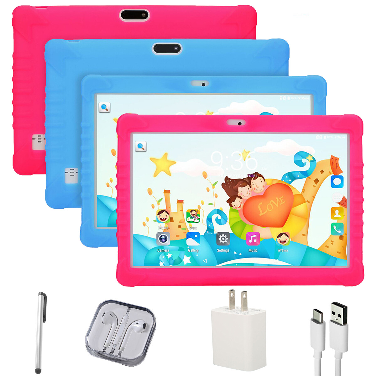 Kids Tablet 10.1 inch Android Tablet for Kids 64GB with BT WiFi