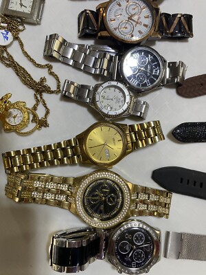 43 Watches untested. Seiko,Michael Kors, Fossil, Quartz 