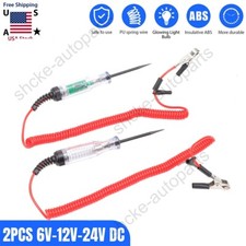 2pcs Digital Electric Voltage Circuit Tester Automotive Test Light Truck 6-24v