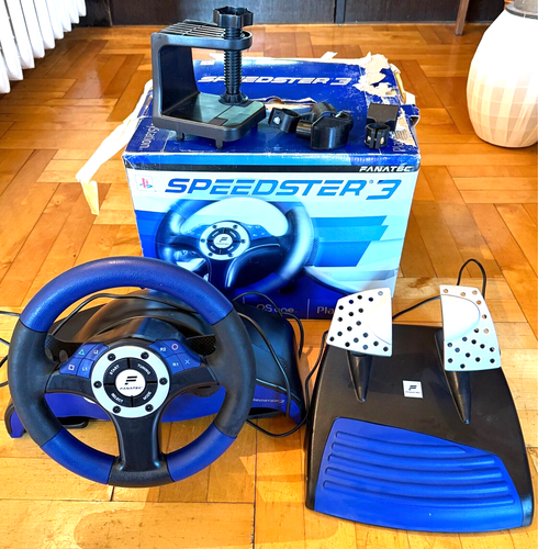 Fanatec Speedster 3 Lenkrad + Pedale - Playstation 2 PSone Playstation 1 - Imagen 10 de 15