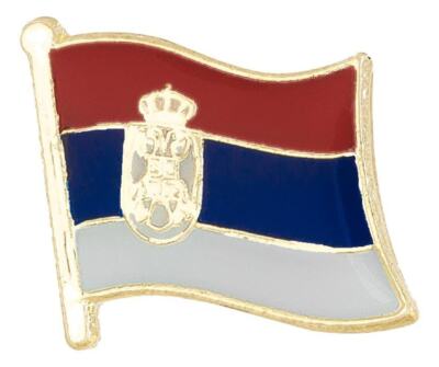 Serbia Flag Lapel Pin 5/8'' x 5/8''