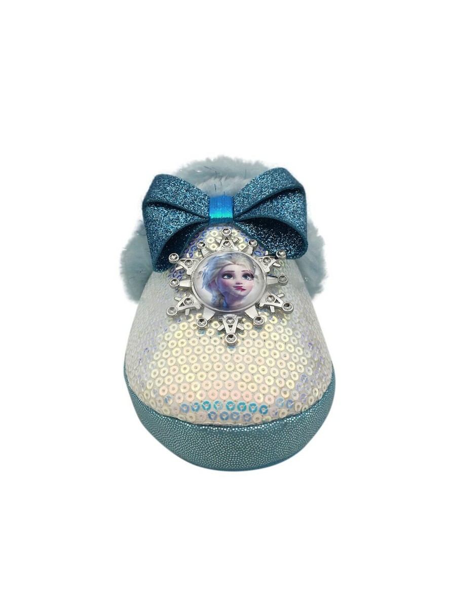Disney Frozen 2 Elsa Anna Sequin Slippers Shoe Size 5-6 Toddler