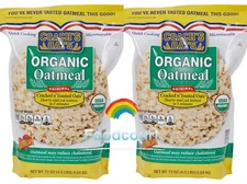 2 x Coach's Oats Organic Oatmeal Original Cracked & Toasted Oats 72oz Each= 9 lb