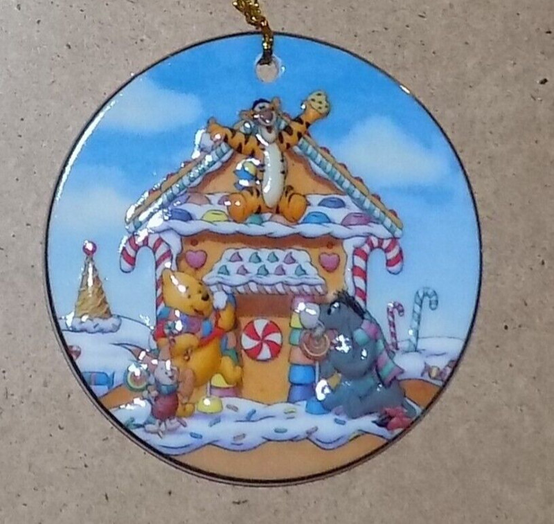 Walt Disney World Pooh-Tigger-Eeyore & Roo Porcelain Christmas Ornament