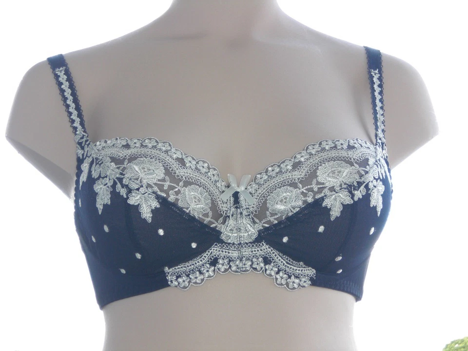 BH soft mit Bügel in blau, KrisLine Dessous, Elizabeth,  - Bild 2 von 3