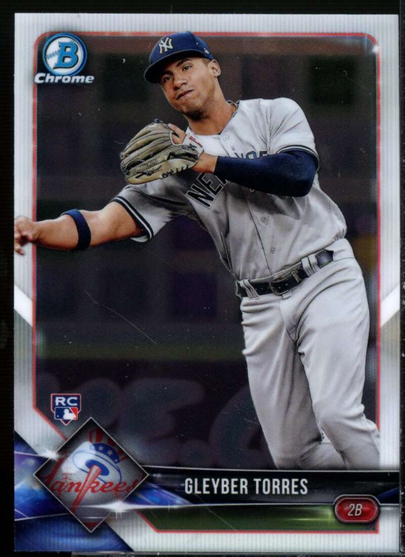 Gleyber Torres Rookie Card 2018 Bowman Chrome #83
