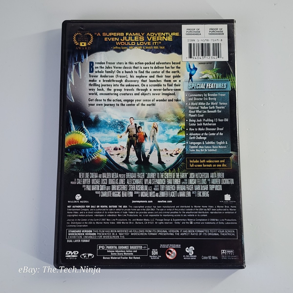 Journey to the Center of Earth (DVD, 2008) Brendan Fraser, Josh