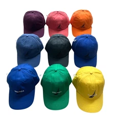 Nautica Men's Embroidered Logo Cap Chino Twill Baseball Cap Adjustable One Size