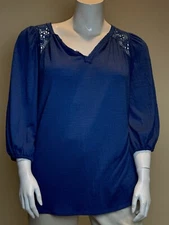 $88 Max Studio Women’s Top Sz 2Xl Blouse Shirt  (B.86)