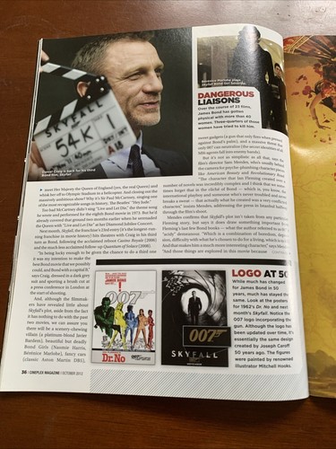 Cineplex Magazine Daniel Craig Cover October 2012 Skyfall - Picture 5 of 8